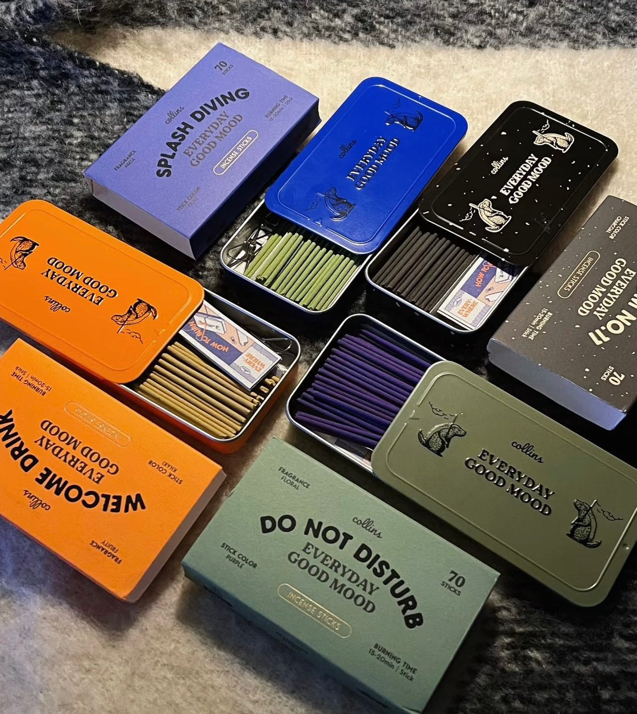 Collins|Incense(package of 70 sticks/5 scents)