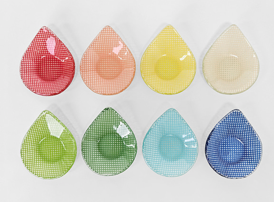 Eding | checky series droplet sauce plate