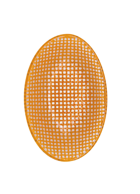 Eding | Checky series Almond/Oval sauce bowl