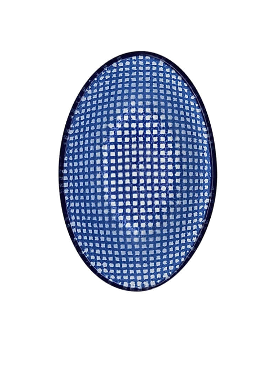 Eding | Checky series Almond/Oval sauce bowl