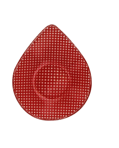 Eding | checky series droplet sauce plate