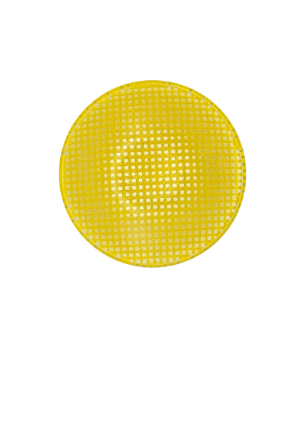 Eding | checky circle sauce plate