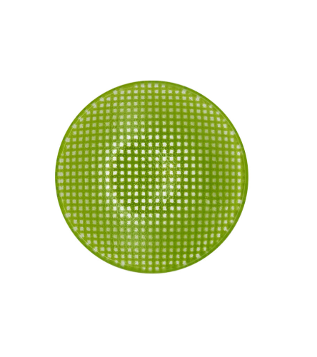Eding | checky circle sauce plate