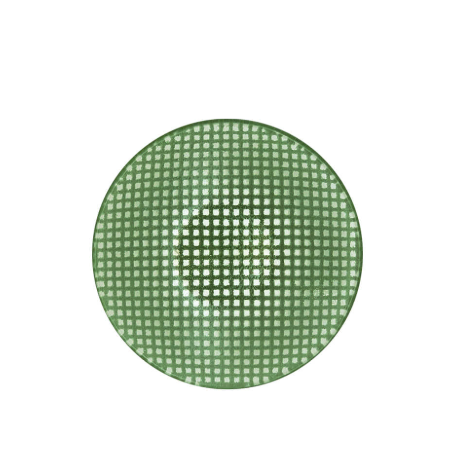 Eding | checky circle sauce plate
