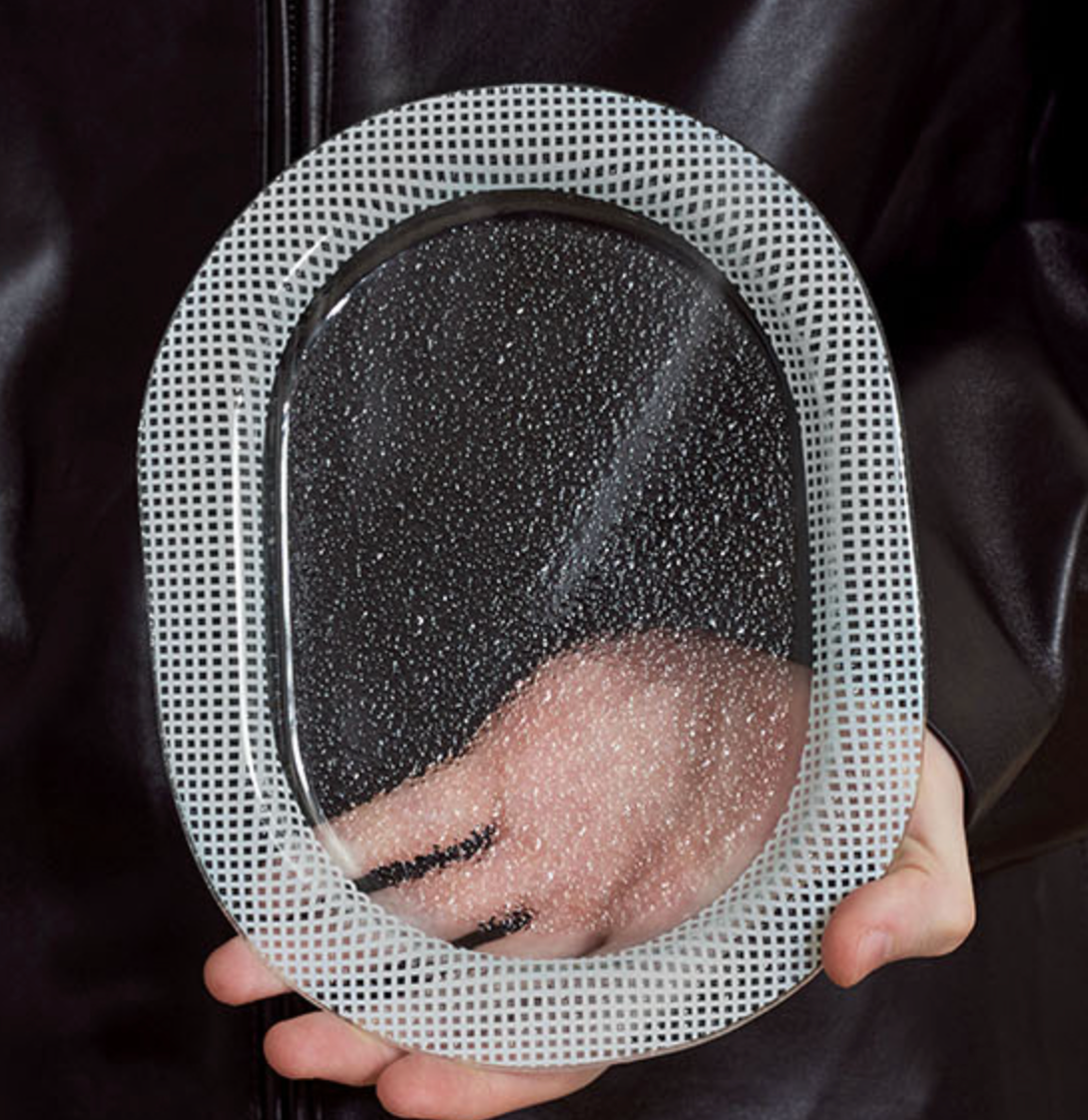 Eding | Checky Series Black & White oval plate