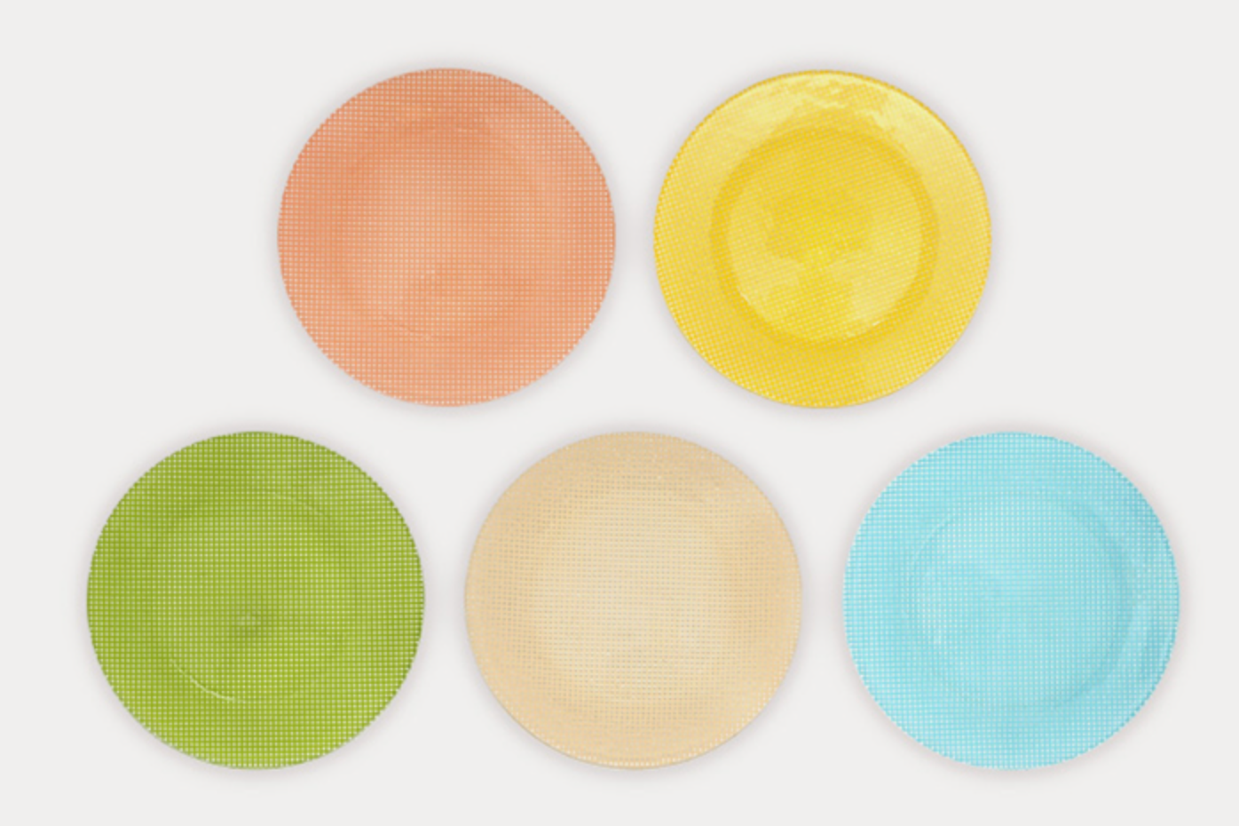 Eding | Checky Series 19cm Coupe salad plate