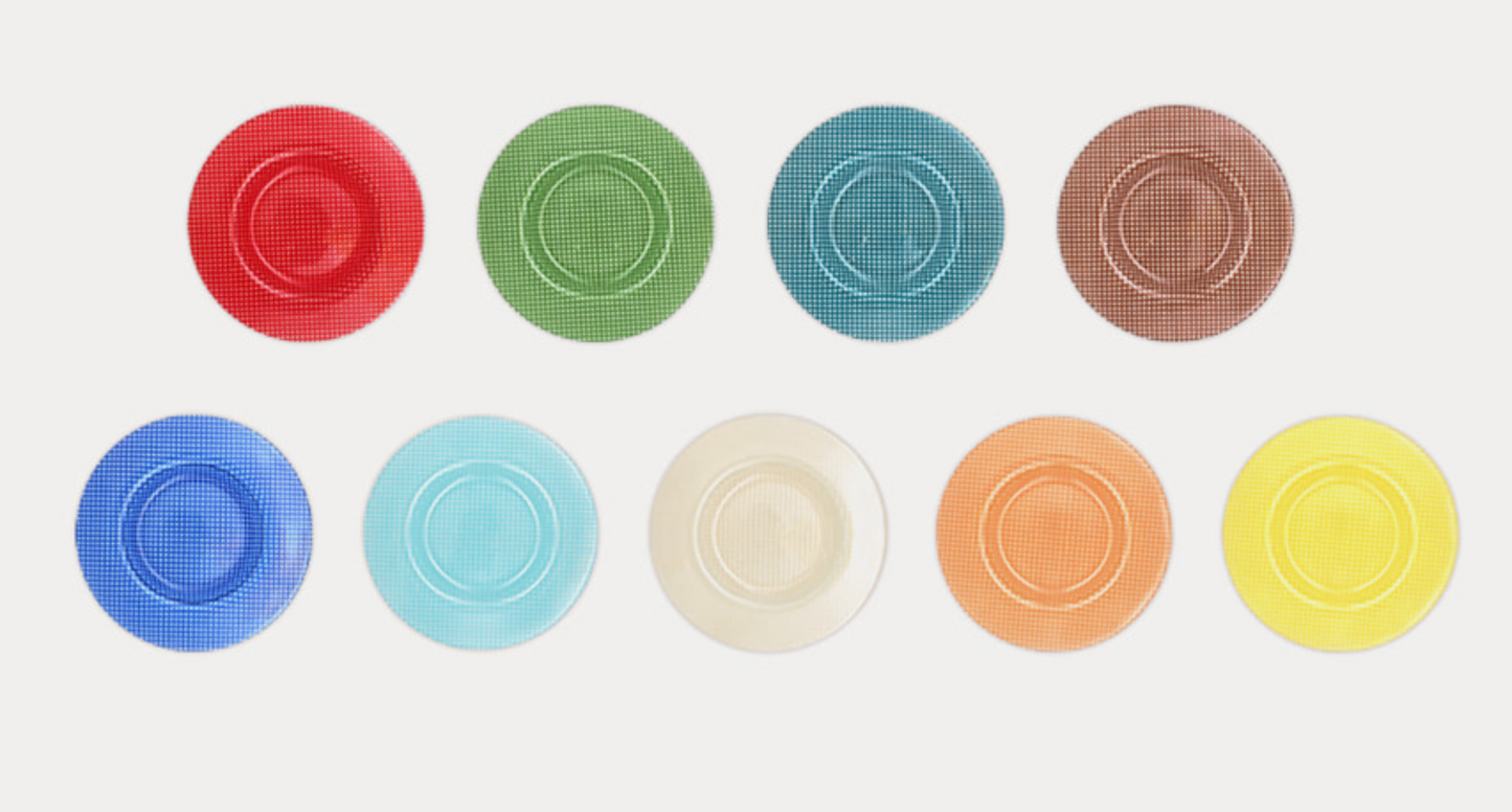 Eding | checky series dessert plate