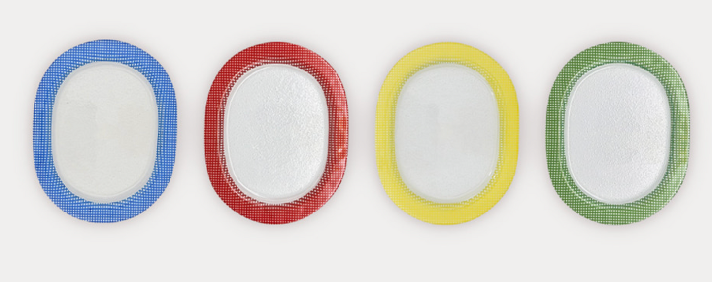 Eding | Checky Series oval plate