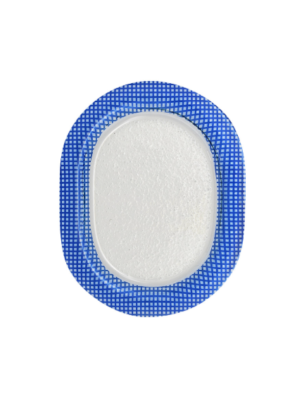 Eding | Checky Series oval plate