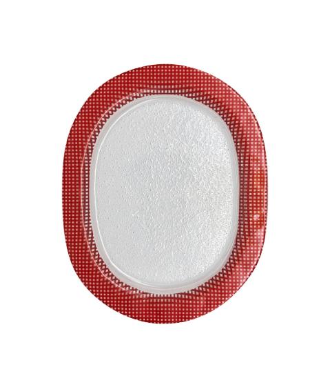 Eding | Checky Series oval plate