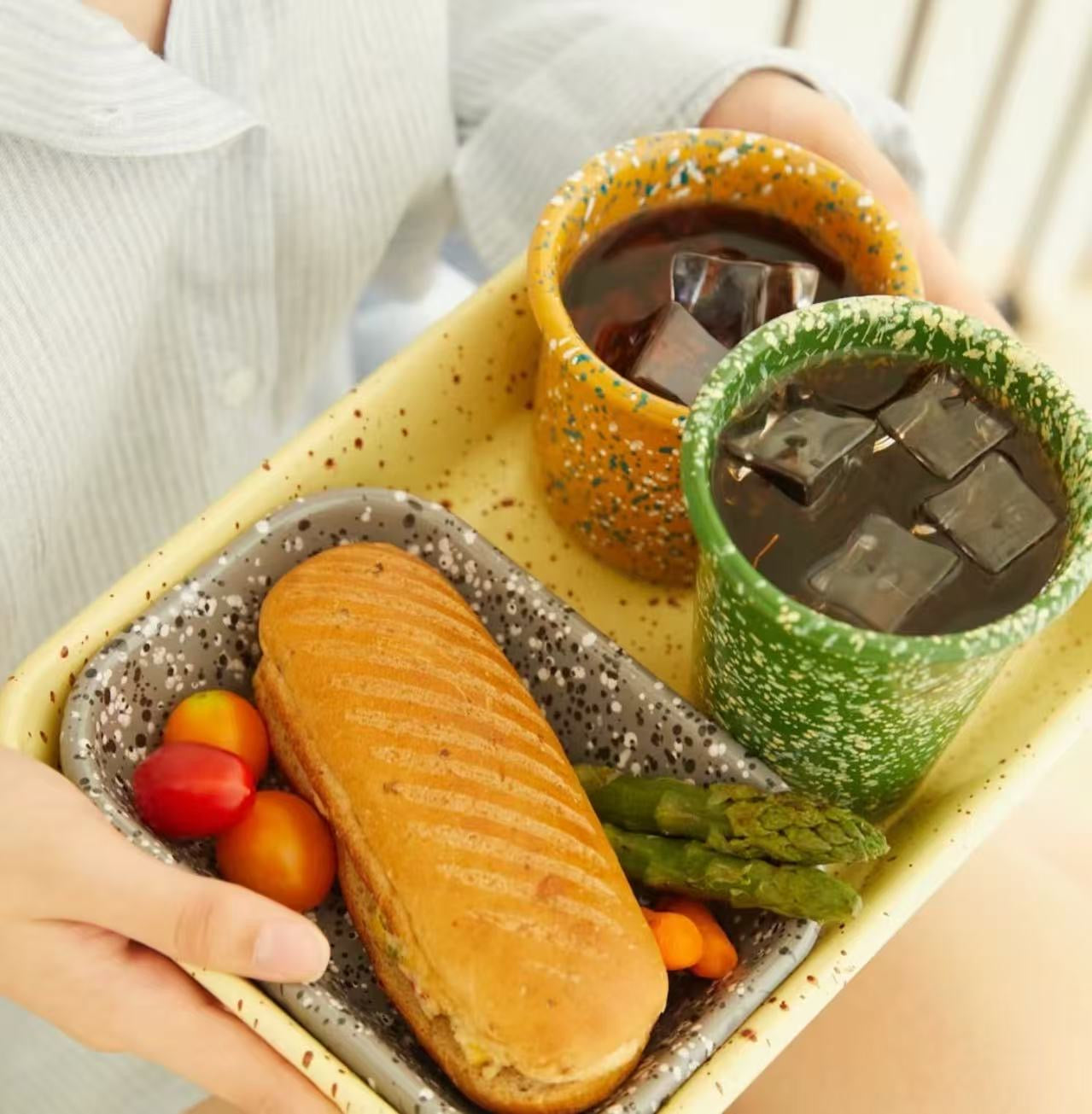 Eding | Milkyway Enamelware Large Rectangle Tray