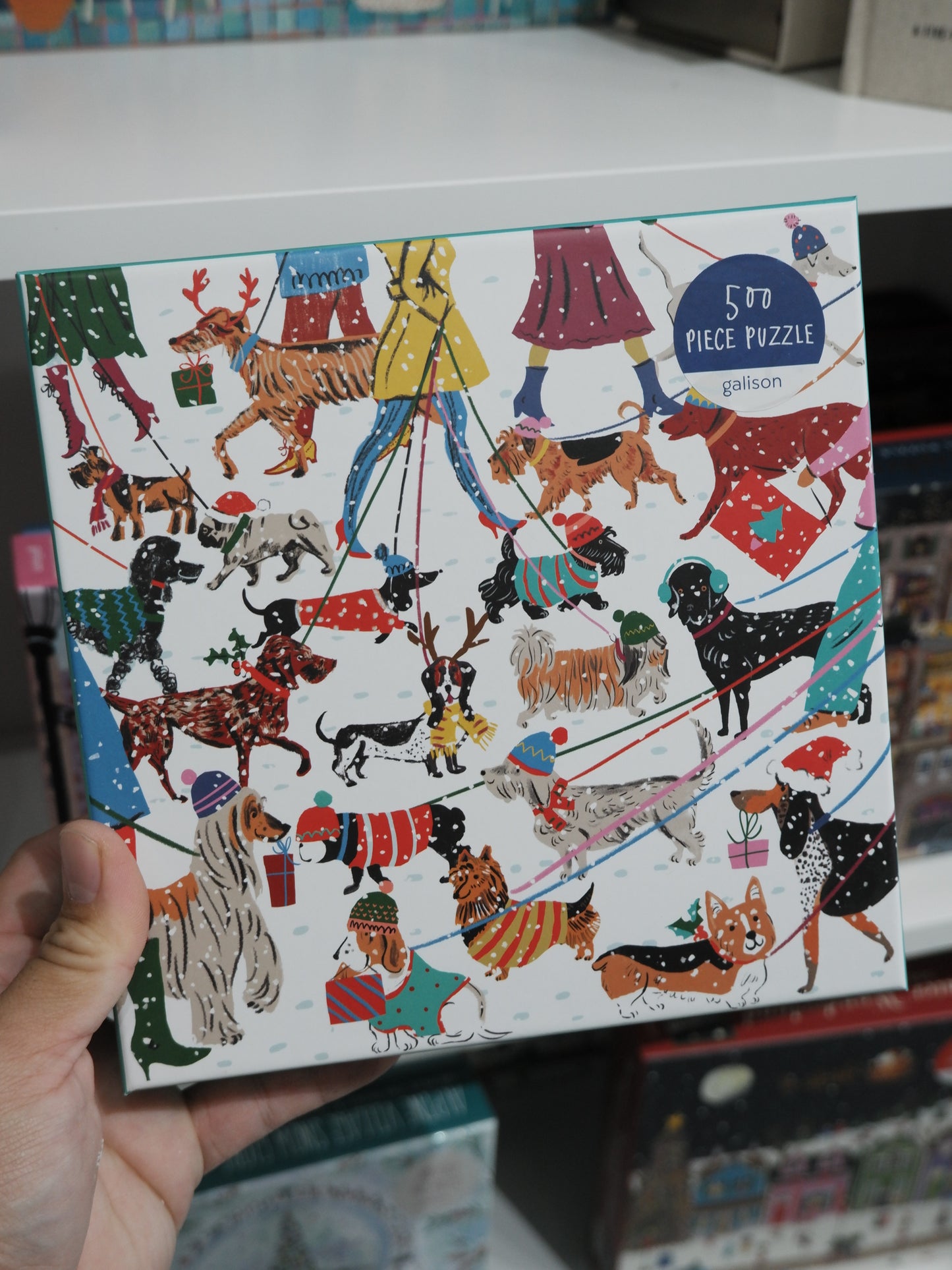 Galison - Winter Dogs 500 pcs Puzzle