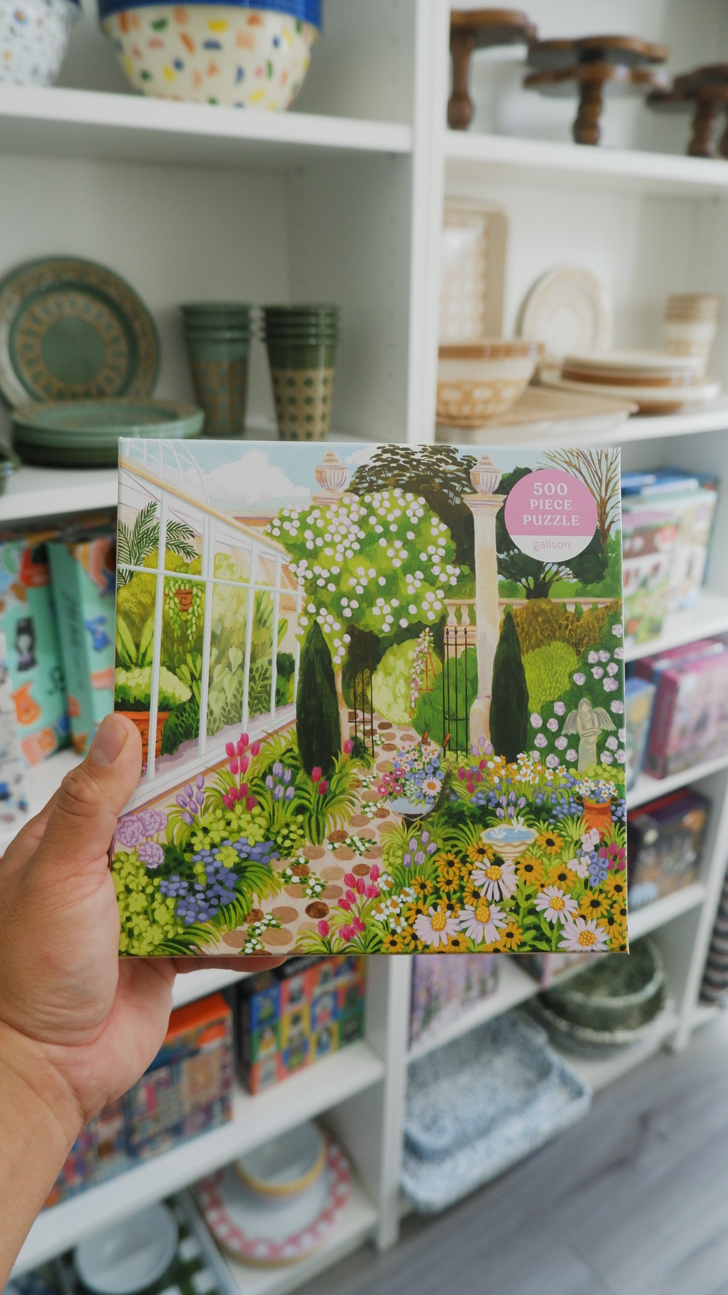 Galison - Evergreen Garden 500 Pieces Puzzle