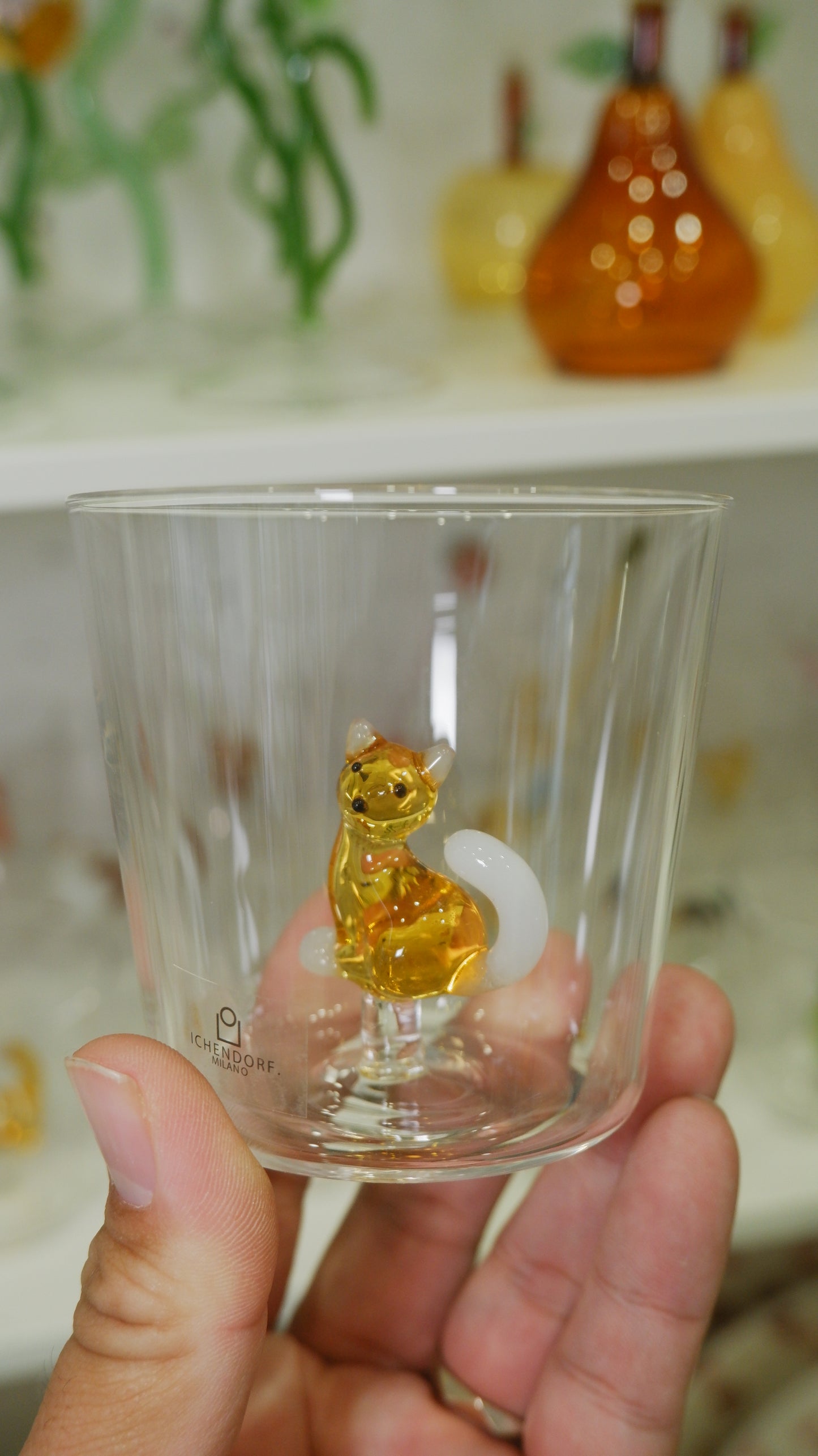 Ichendorf Milano | Amber Cat with White Tail Tumbler
