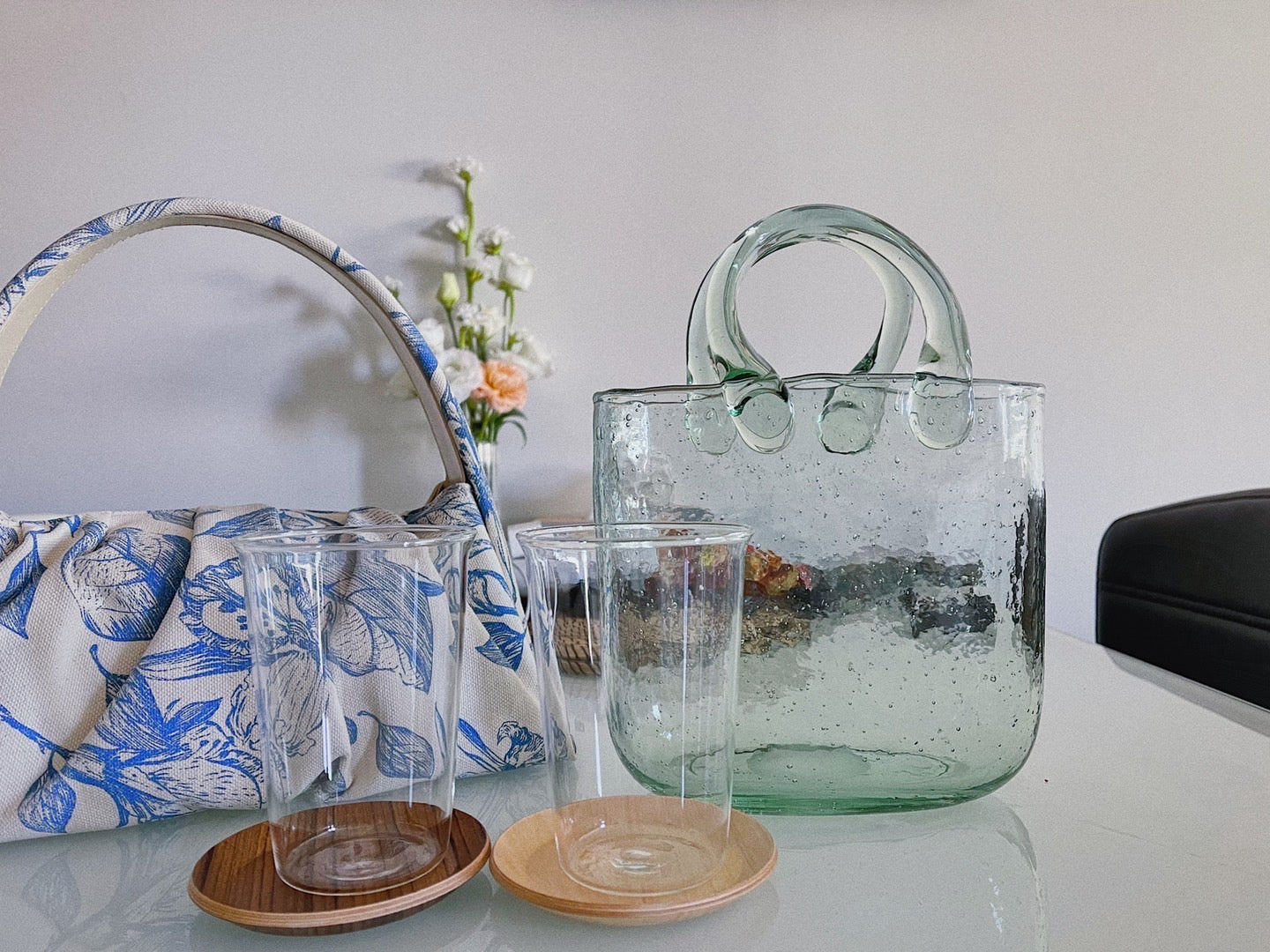 Glass Vase - Bubble Bag Style