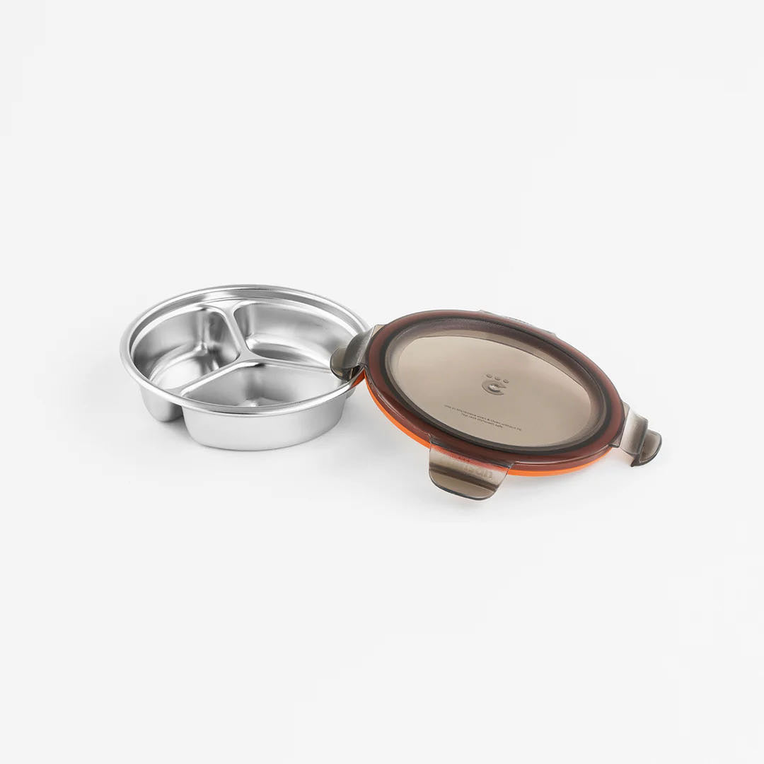 Cuitisan Stainless steel Microwavable Storage Box - Partition Round 280ml