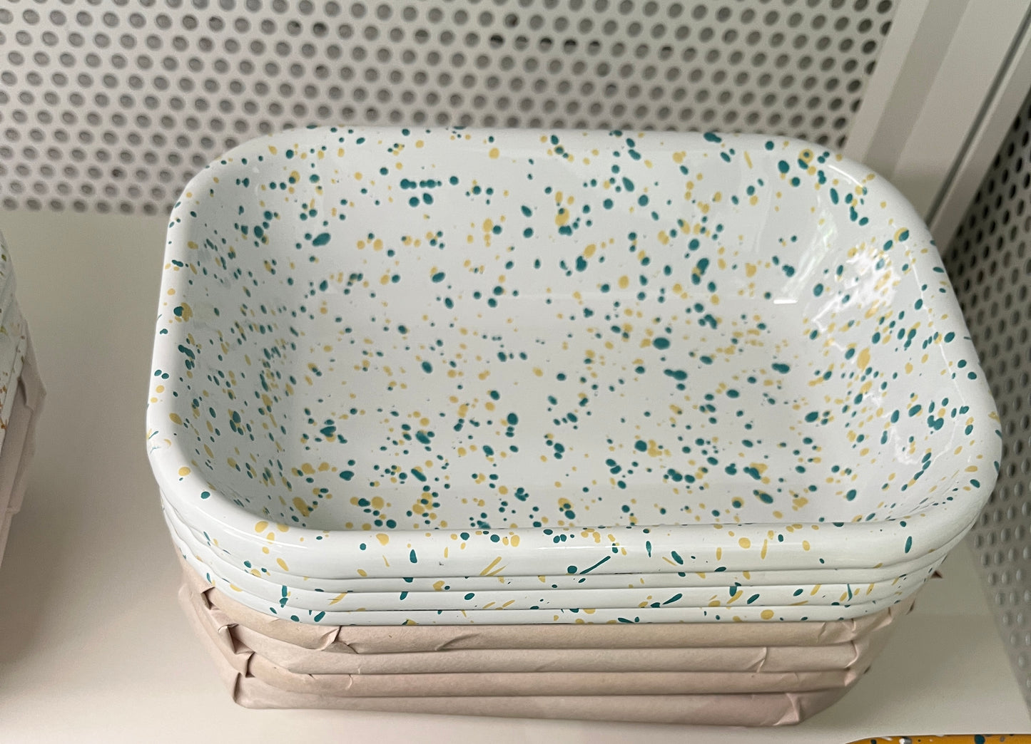 Eding | Milkyway Enamelware Small Rectangle Tray