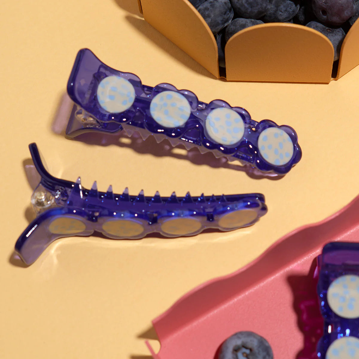 Winona Irene|Blueberry Alligator Clip