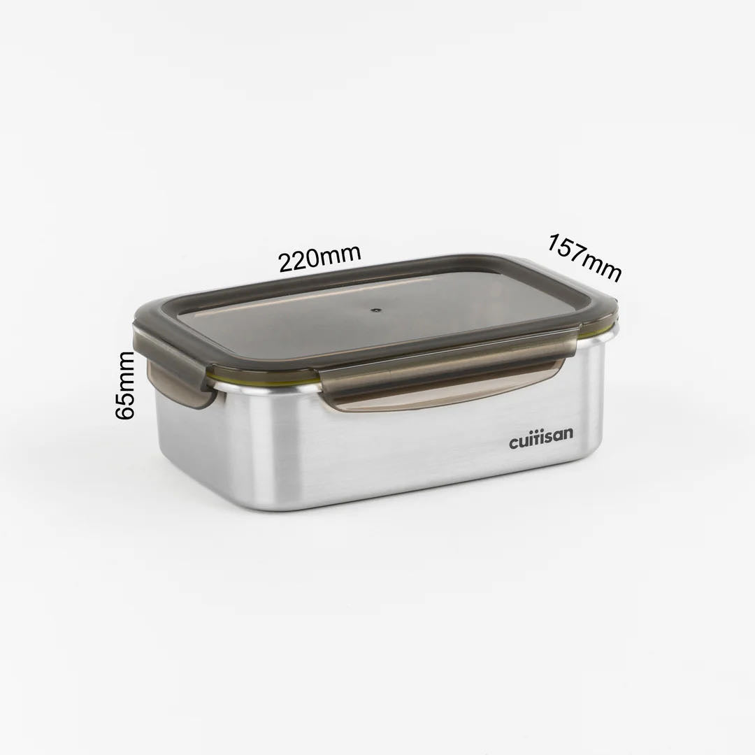 Cuitisan Stainless steel Microwavable Storage Box - Signature 1400ml