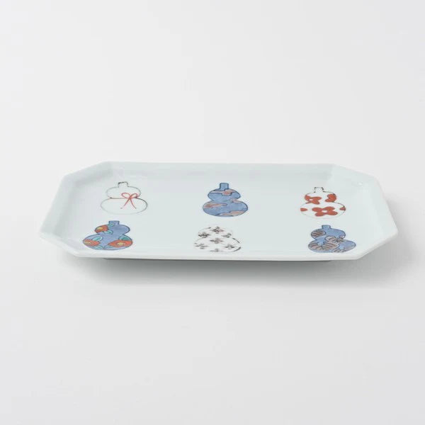 Six Gourd Rectangle Plate
