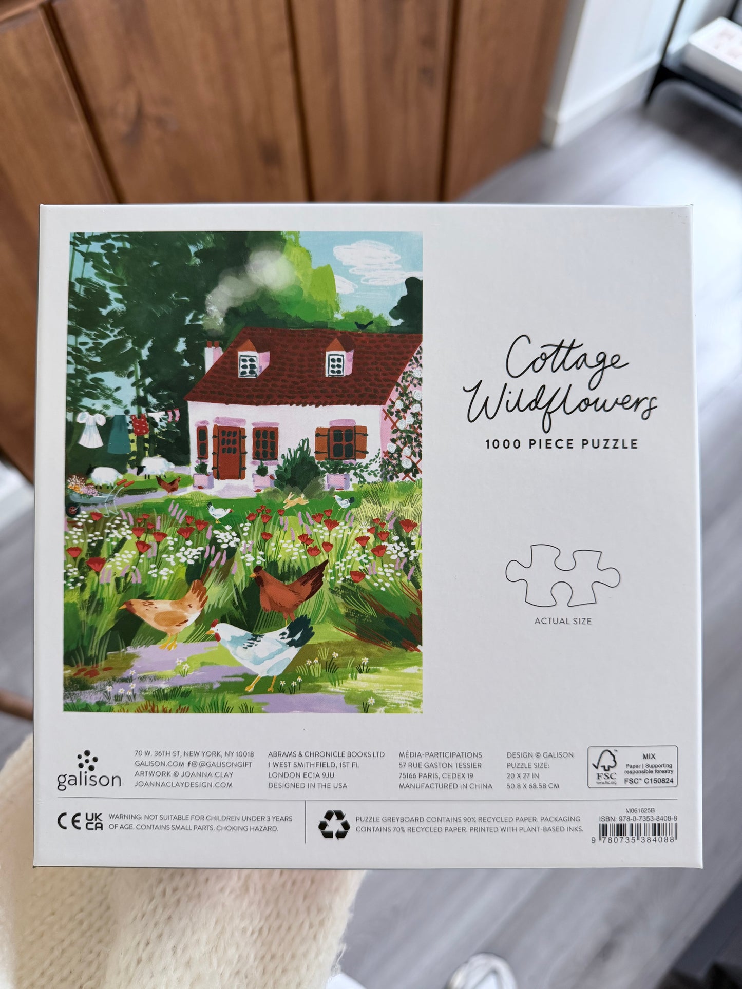 Galison - Cottage Wildflowers 1000pcs Puzzle