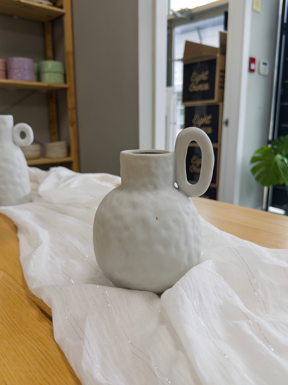 White Ceramic Vase(store pick up only)