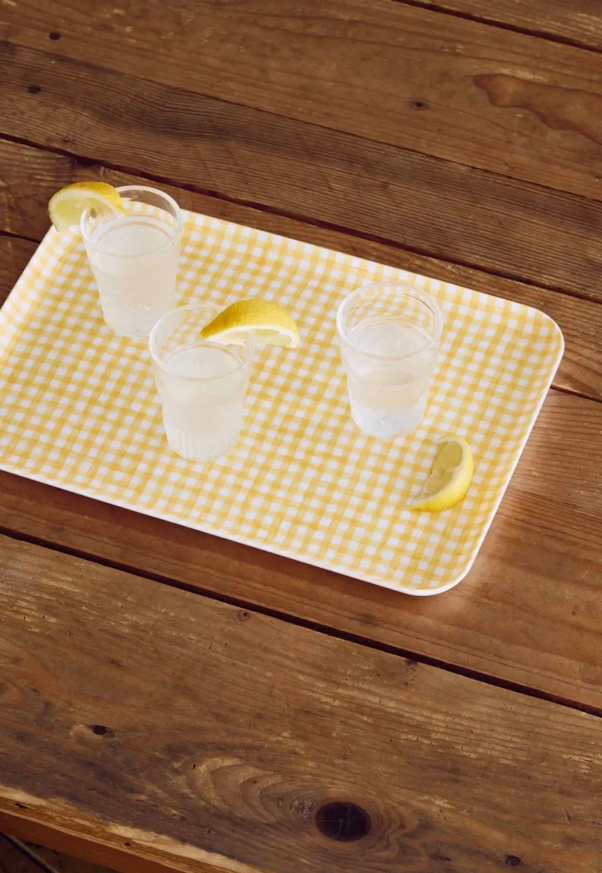 Yellow Checkered Tray