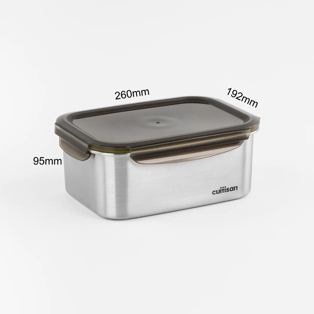 Cuitisan Stainless steel Microwavable Storage Box - Signature 3300ml