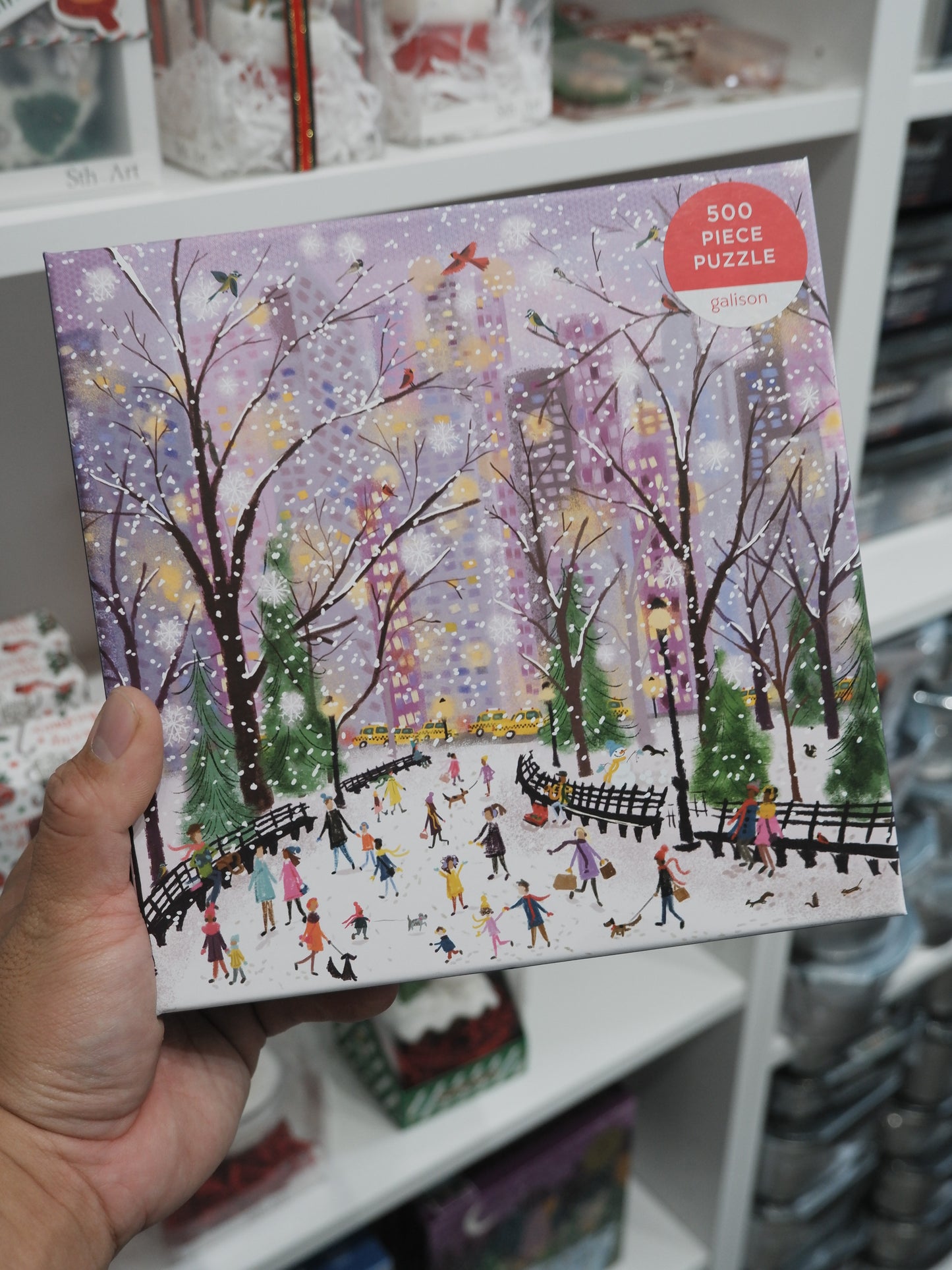 Galison - Snowy Night 500 pcs Puzzle