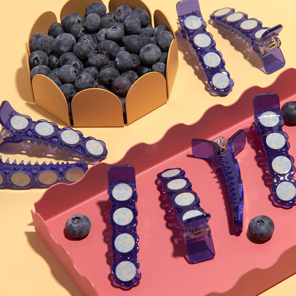 Winona Irene|Blueberry Alligator Clip