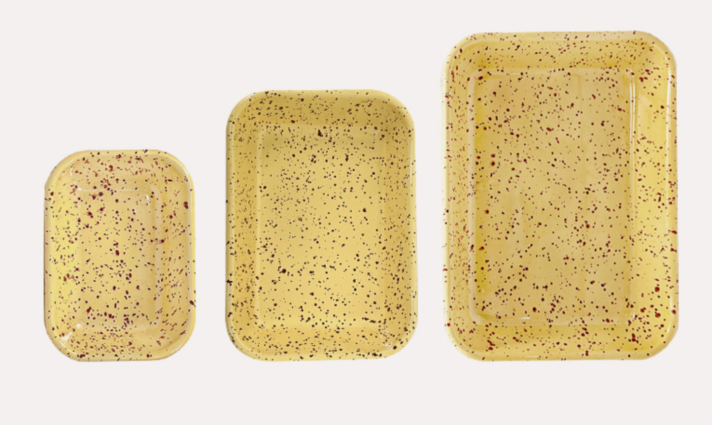 Eding | Milkyway Enamelware Large Rectangle Tray