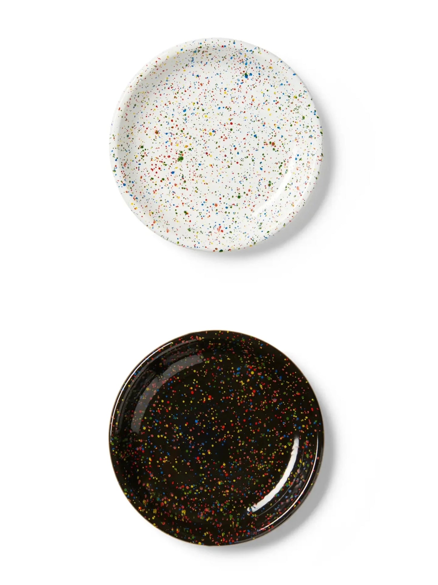 Crow Canyon | Rainbow Falls Salad Plate (White/Black)