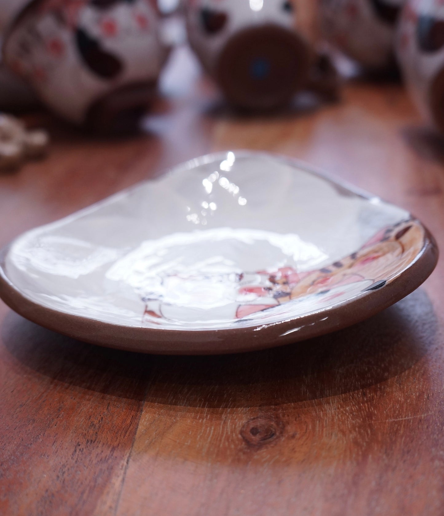 Hasami Ware Cat Triangle Dish Plate