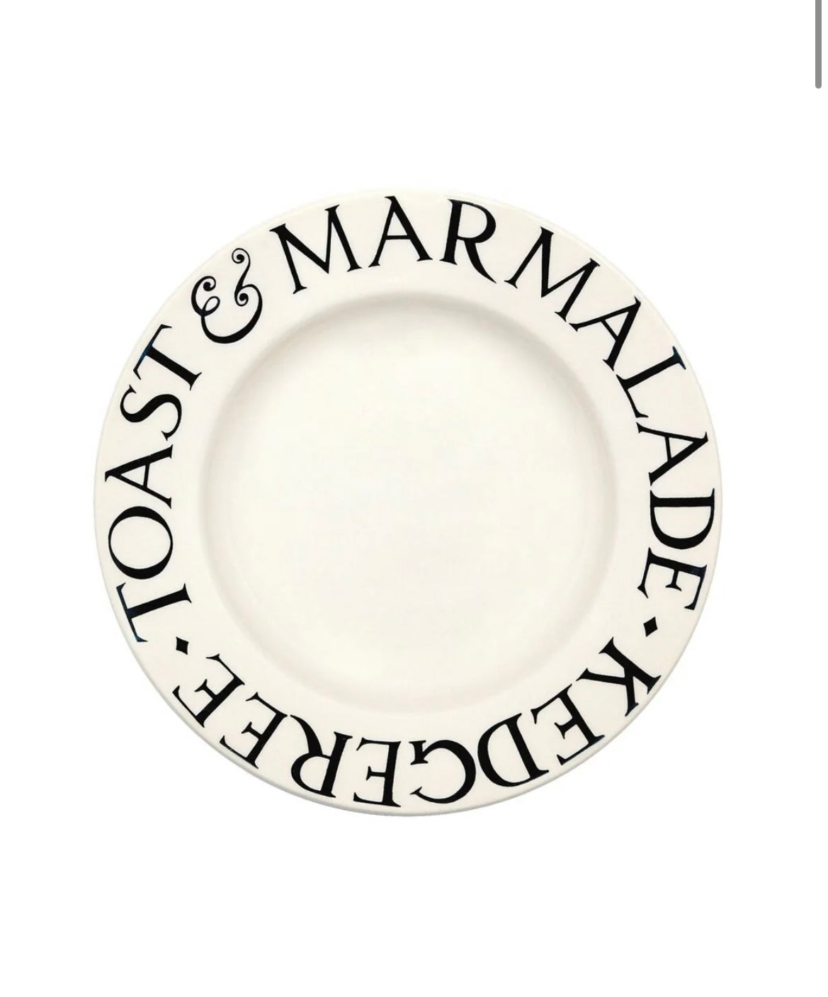 Emma Bridgewater | Black Toast 22cm Medium Plate