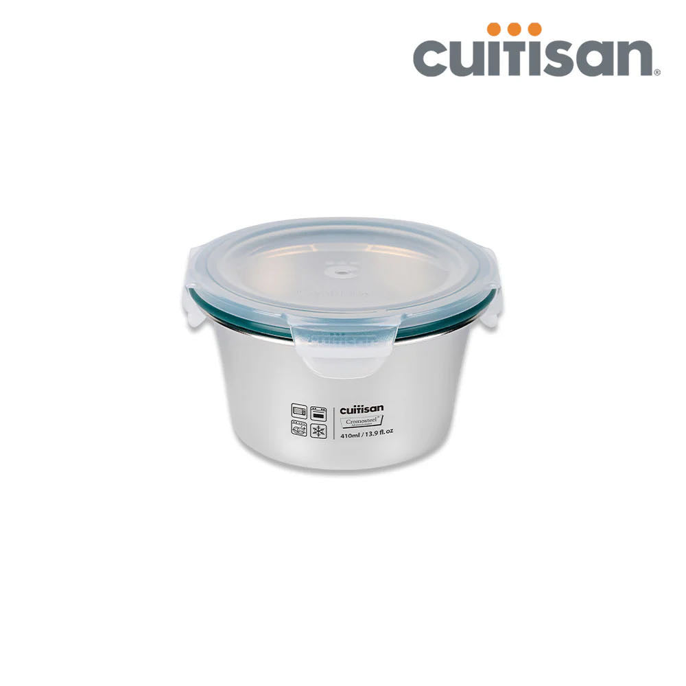Cuitisan Stainless steel Microwavable Storage Box - Simple Round 410ml
