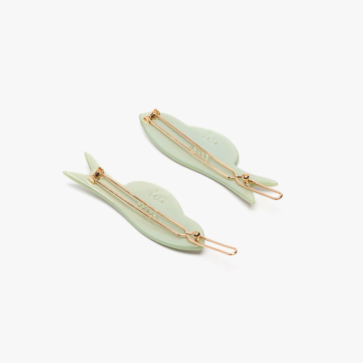 Winona Irene|Jade Fish Barrette Set of Two