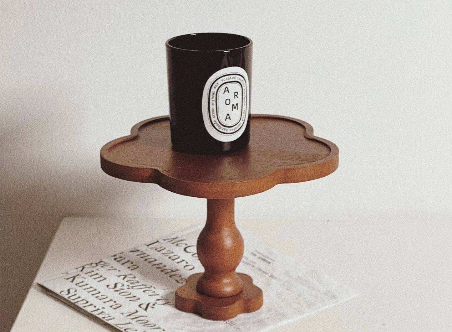 Antique flower style Tray/Stand - Large
