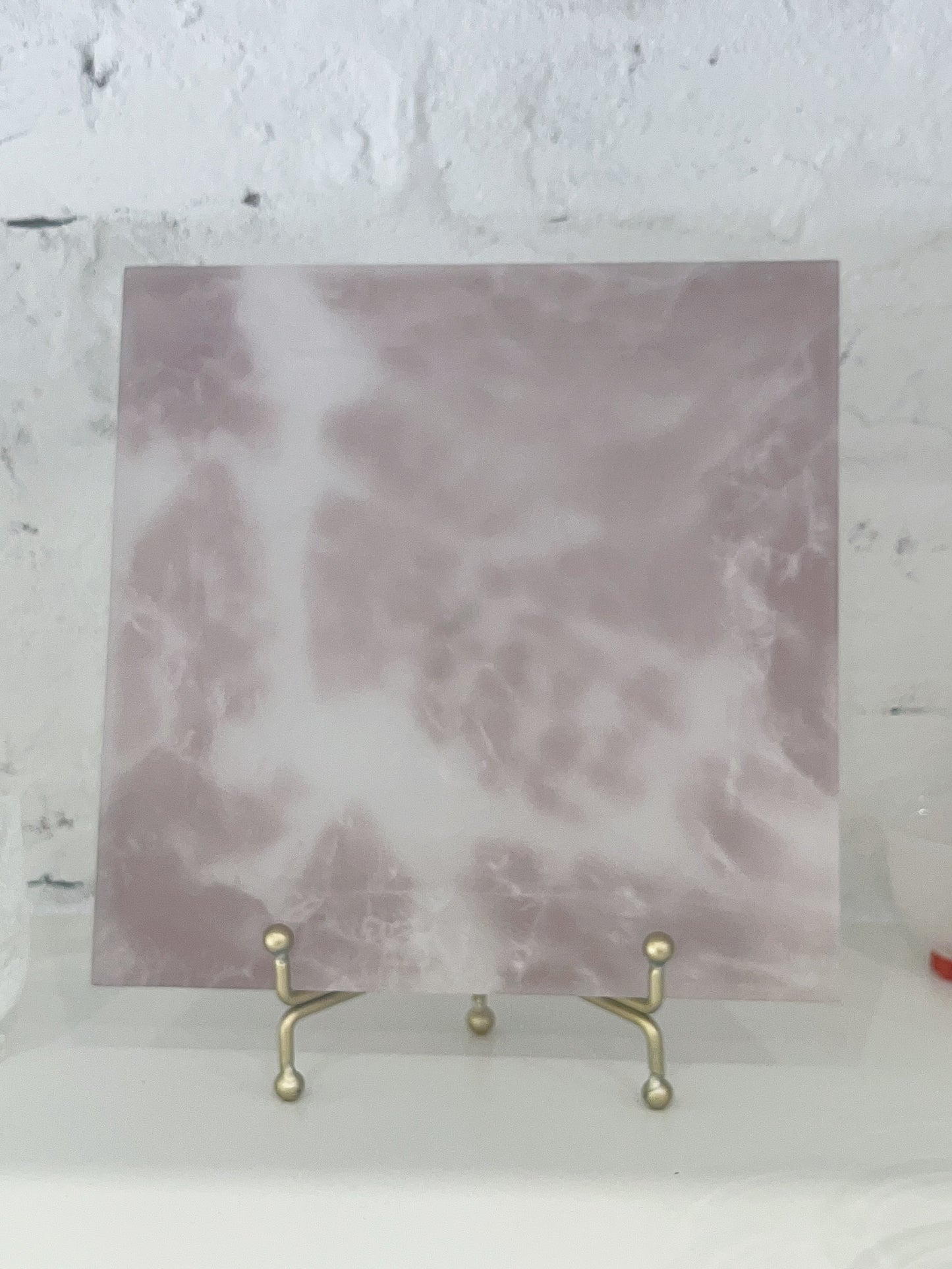 Shiqing Glassware Glaze Art Glass Tray - Lilac