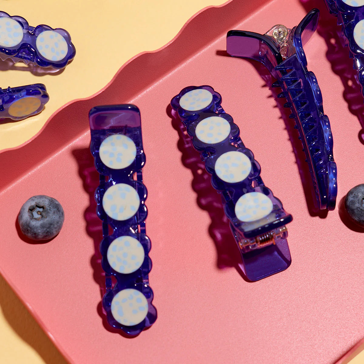 Winona Irene|Blueberry Alligator Clip