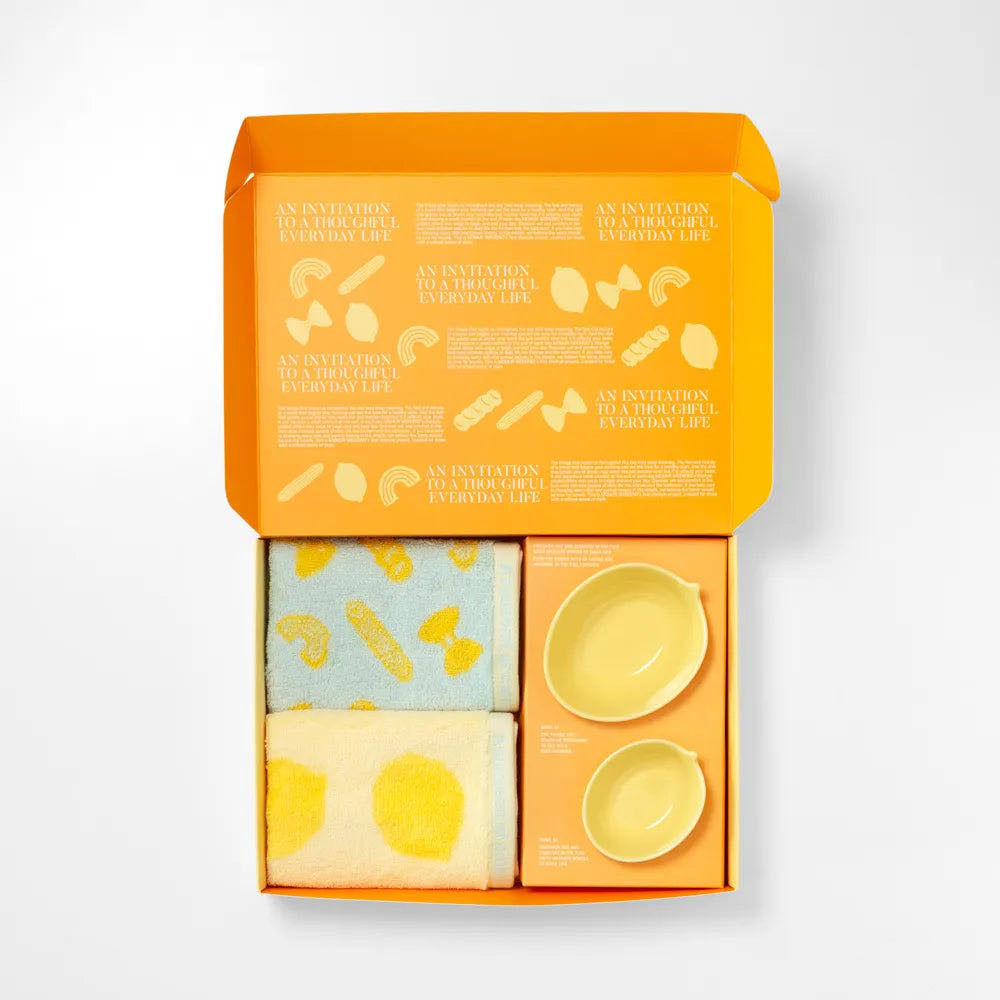Momur | Weekend 13 Towel + Lemon Bowl Gift Set