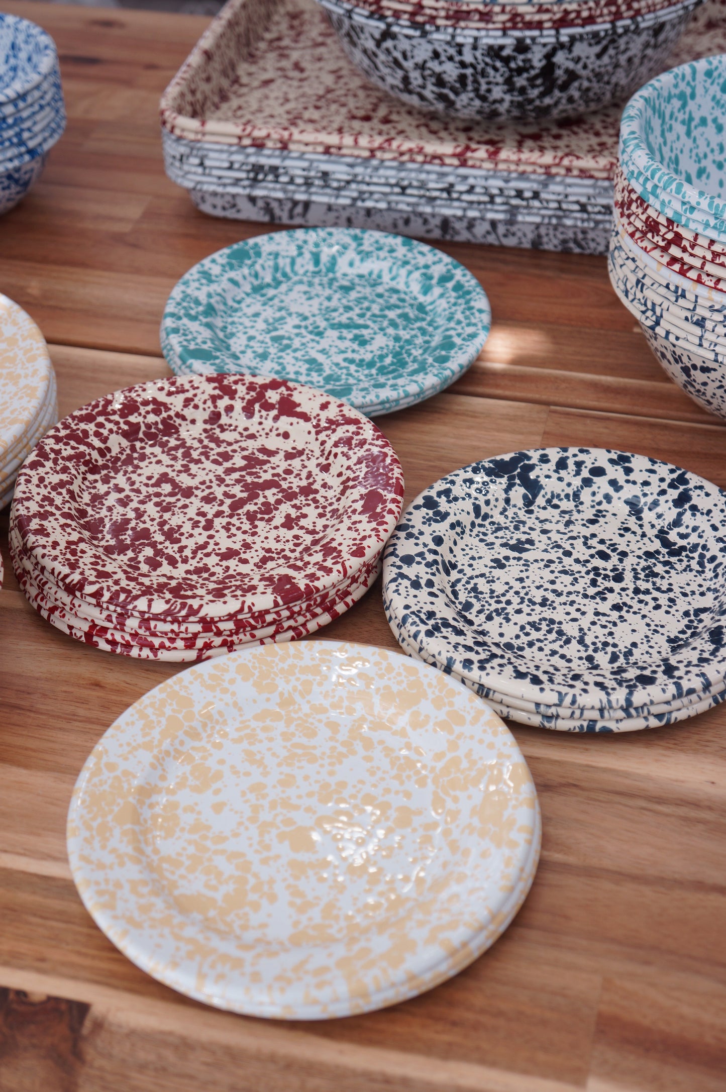 Crow Canyon | Splatter Series Coupe Salad Plate (5 Styles)