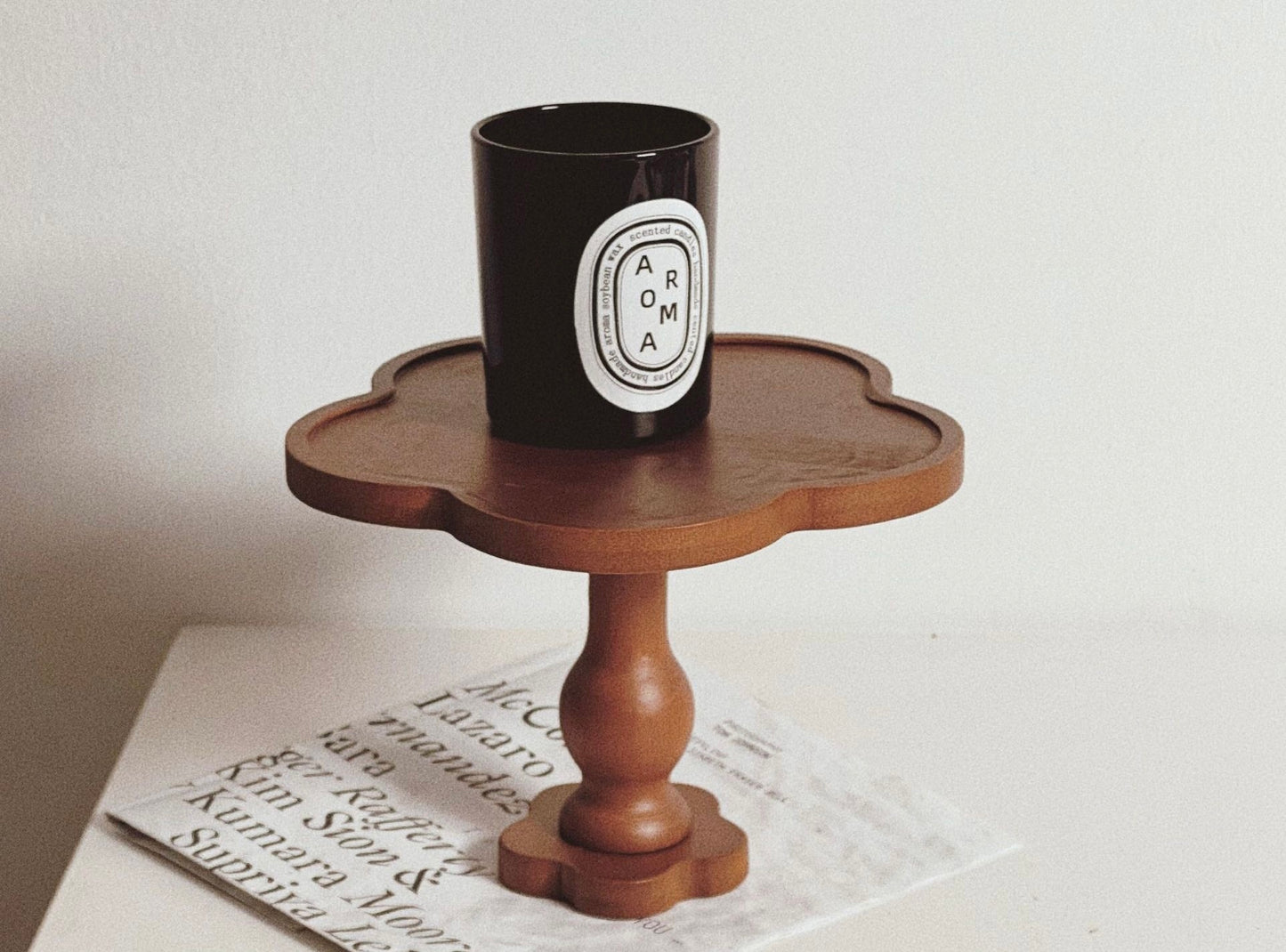 Antique flower style Tray/Stand - Large