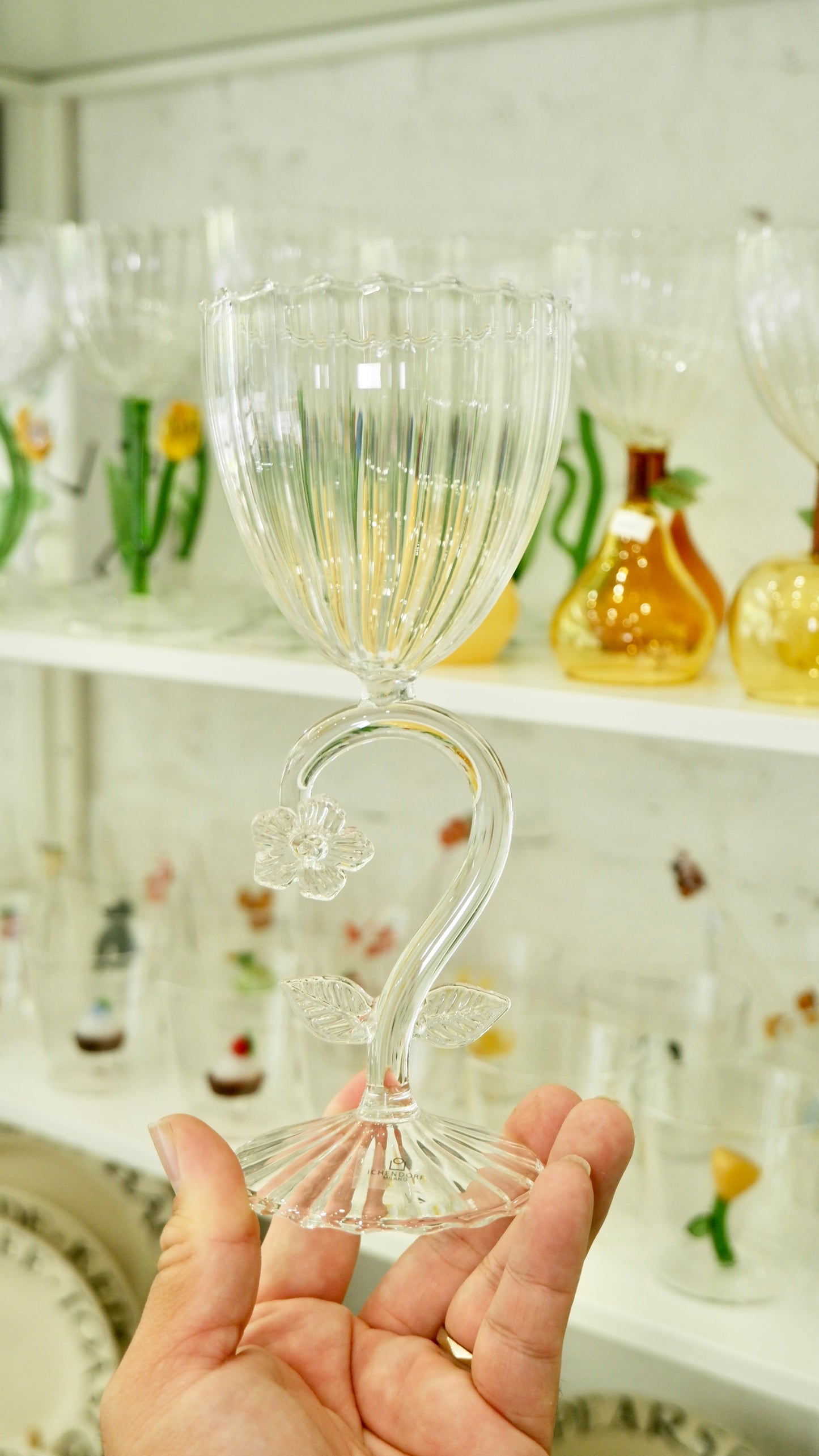 Ichendorf Milano | Optic Stemmed Glass Forget me Not
