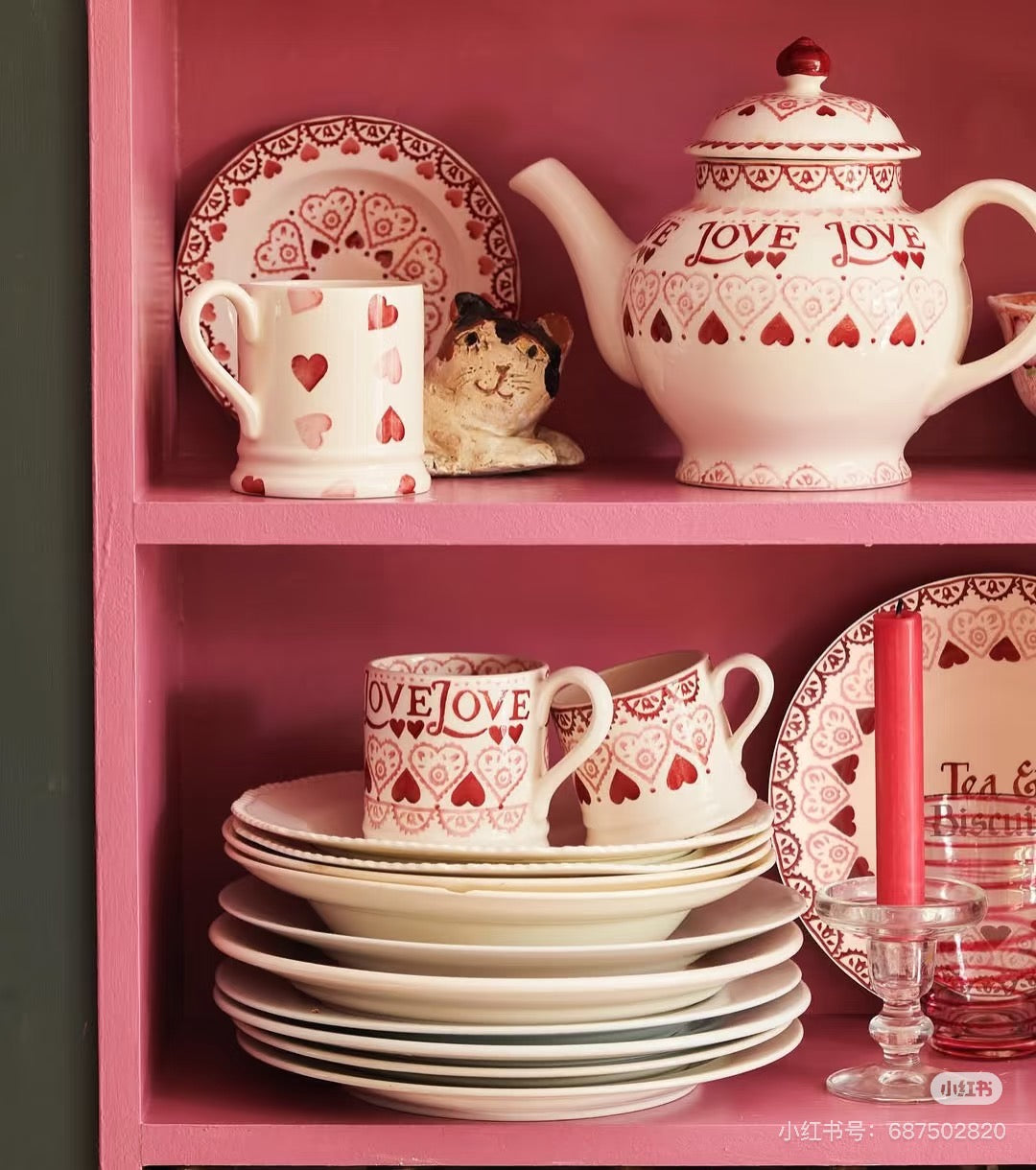 Emma Bridgewater | Pink Heart Cereal Bowl