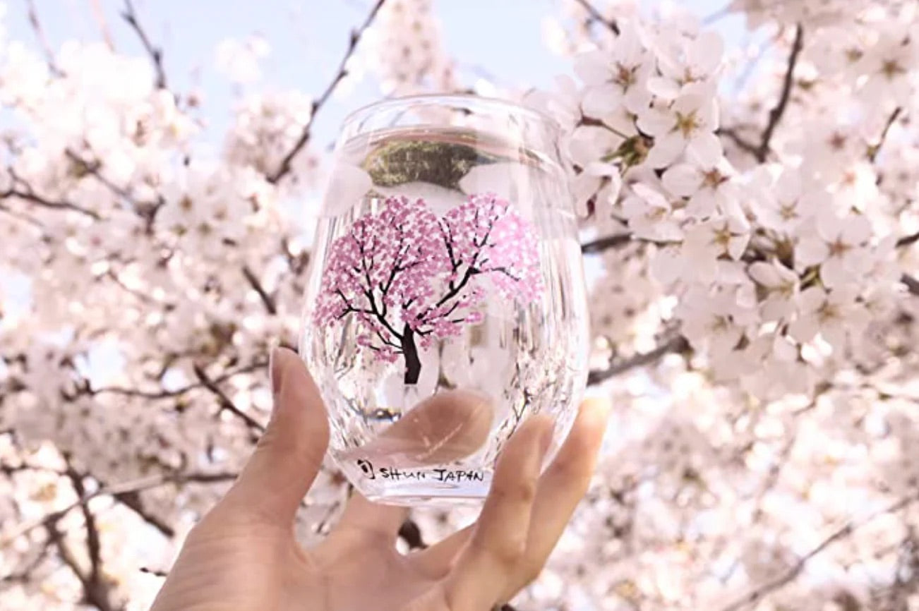 Sakura Glass Cup Set (Color Changing with Tempurature)