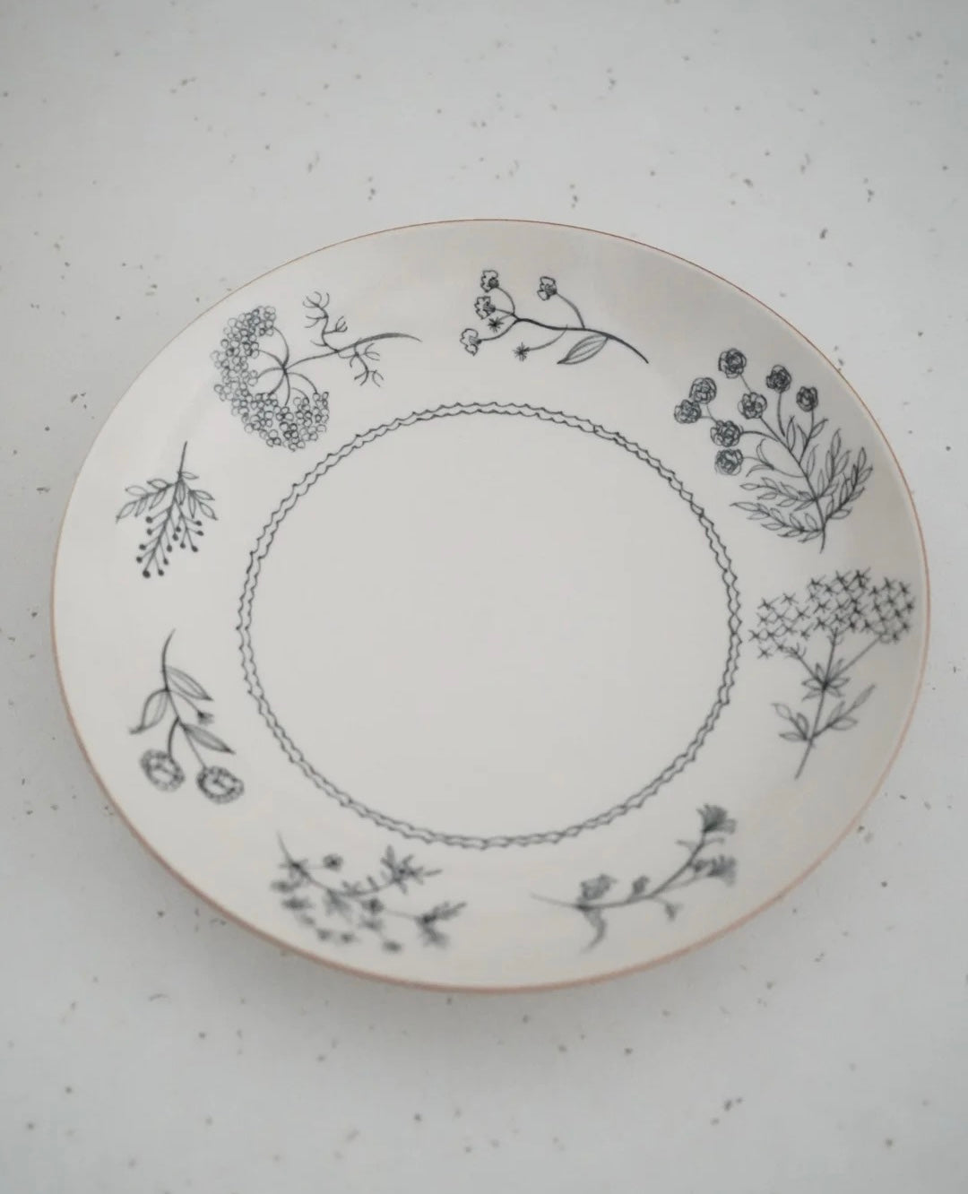 Jingdezhen | Xinying | Handmade Vintage Flowers & Plants Dish Set (Out of Print)