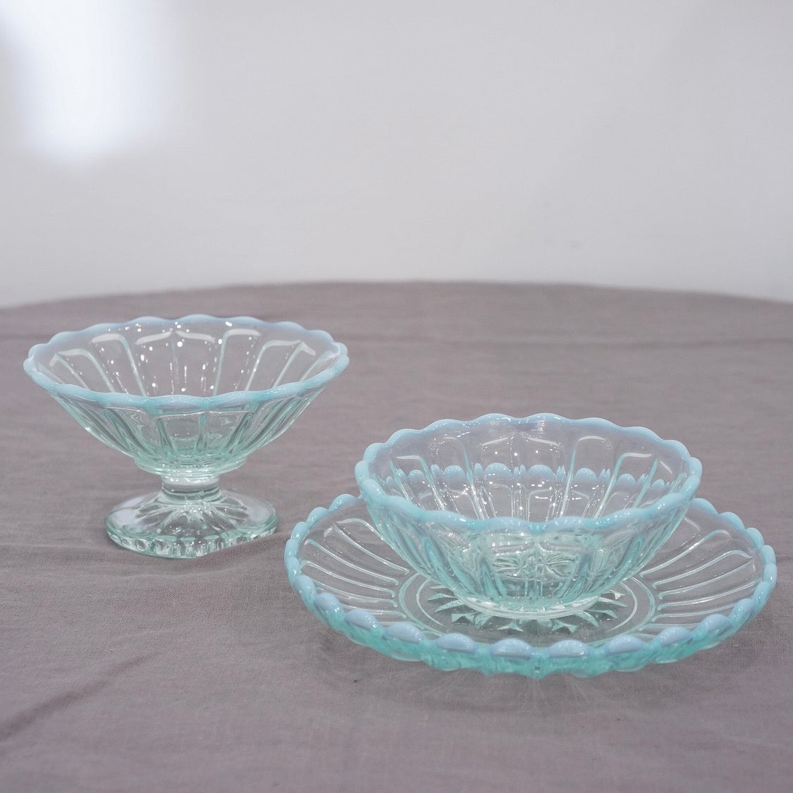 Hirota Ware | Glass Footed Dessert Bowl