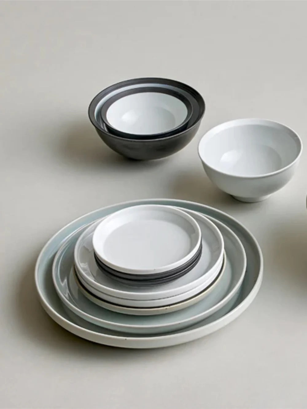 KINTO RIM Rice Bowl (12cm/4.5in) - Earth Grey