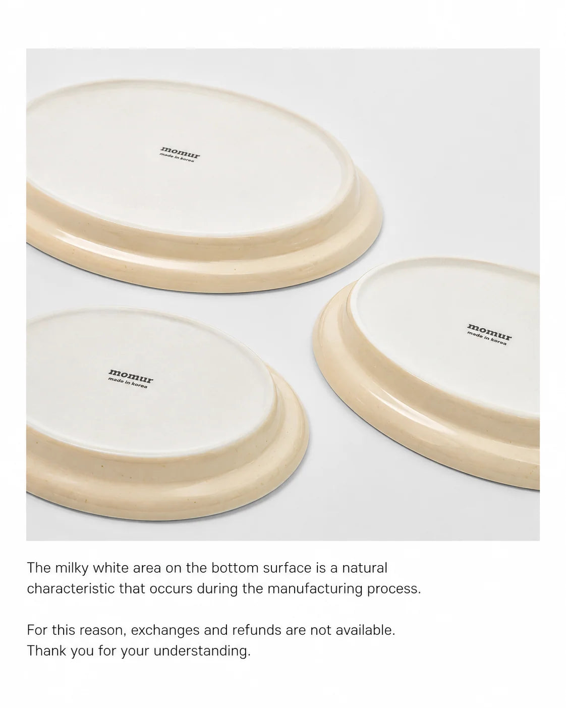 Momur Weekend 15 Large Oval Plate(2 colors)
