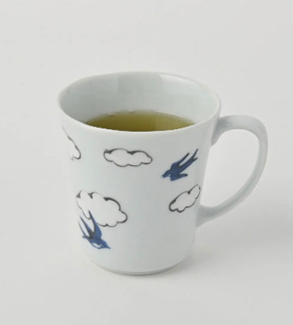 Kutani Ware | Cloud & Bird Series Mug